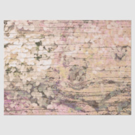 Hydrangea Floral Sepia Tan Country  hout Tissuepapier