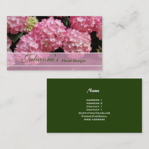 Hydrangea Floral Visitekaartjes
