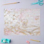 Hydrangea Floral White Distress Wood Tissuepapier (Craft)