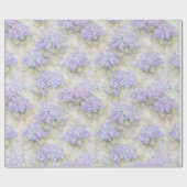 Hydrangea Floral Wrapping Paper Cadeaupapier (Vlak)