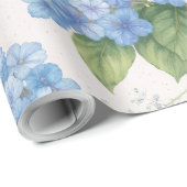 Hydrangea Floral Wrapping Paper | Elegant Garden  Cadeaupapier (Rol Hoek)