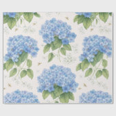 Hydrangea Floral Wrapping Paper | Elegant Garden  Cadeaupapier (Vlak)