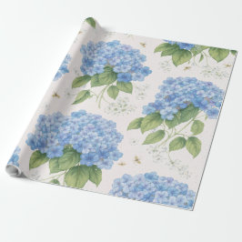 Hydrangea Floral Wrapping Paper | Elegant Garden  Cadeaupapier