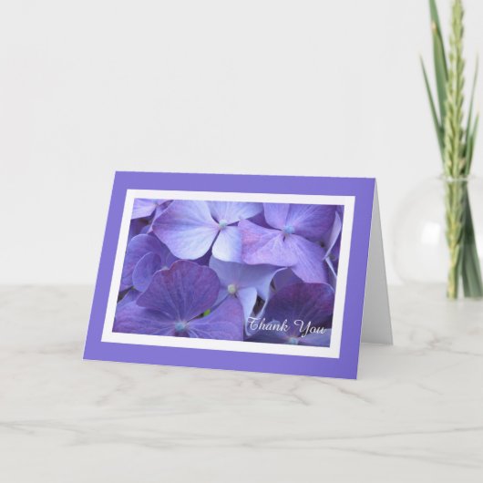Hydrangea Flower Blank Dank u kaart (Voorkant)