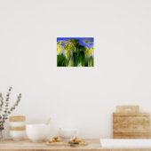 Hydrangea Flower Fantasy Floral Abstract Poster (Keuken)