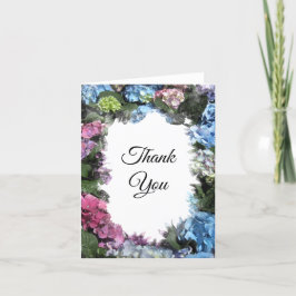 Hydrangea Flower Frame Thank You Bedankkaart