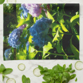 Hydrangea Flower Garden Kitchen Towel Theedoek (Gevouwen)