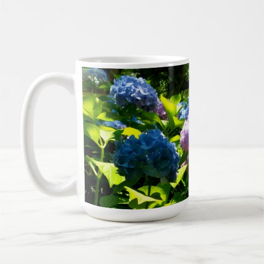 Hydrangea Flower Garden Mug Koffiemok (Links)