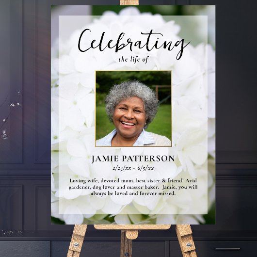 Hydrangea Flower Life Celebration Fotobegrafenis Poster