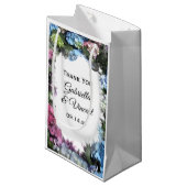 Hydrangea Flower Lijst Weddenschap Hartelijk dank Klein Cadeauzakje (Voorkant Gekanteld)