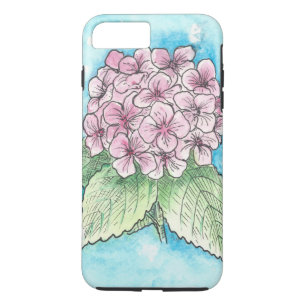 Hydrangea Flower-ontwerp op iPhone-draagtas iPhone 8/7 Plus Hoesje