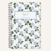 Hydrangea Flower Personalized Journal Notebook Notitieboek (Voorkant)