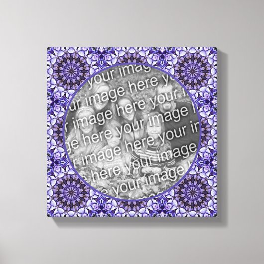 Hydrangea Flower Petal Abstract Voeg je eigen foto Canvas Afdruk (Voorkant)