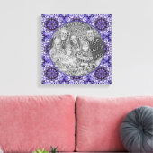 Hydrangea Flower Petal Abstract Voeg je eigen foto Canvas Afdruk (Insitu (Woonkamer))