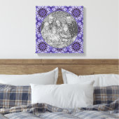 Hydrangea Flower Petal Abstract Voeg je eigen foto Canvas Afdruk (Insitu (Slaapkamer))