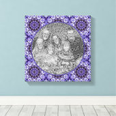 Hydrangea Flower Petal Abstract Voeg je eigen foto Canvas Afdruk (Insitu (Houten vloer))