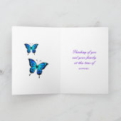 Hydrangea Flower Sympathcard Kaart (Binnen)