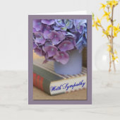 Hydrangea Flower Sympathia Card Kaart (Gele Bloem)