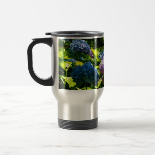 Hydrangea Flower Travel Mug Reisbeker (Links)