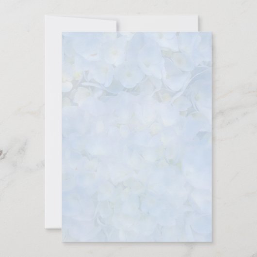 Hydrangea Flower Wedding Rehearsal Dinner Kaart (Achterkant)