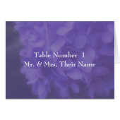 Hydrangea Flower Wedtable Place Card (Voorkant Horizontaal)