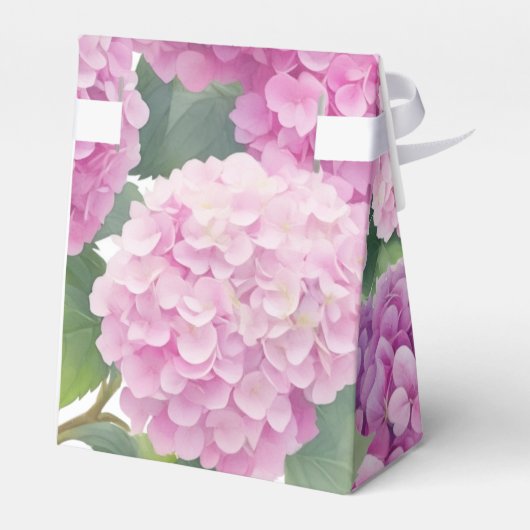 Hydrangea Flowers Baby shower Bedankdoosjes (Achterkant)
