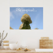 Hydrangea Flowers Blue Sky Poster (Keuken)