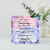 Hydrangea Flowers Bridal Shower Invitation Kaart (Staand voorkant)