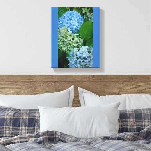 Hydrangea Flowers Canvas Afdruk (Insitu (Slaapkamer))