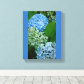 Hydrangea Flowers Canvas Afdruk (Insitu (Houten vloer))