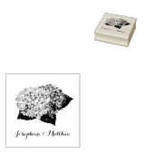 Hydrangea Flowers Gepersonaliseerd Rubberstempel (Gestempeld)