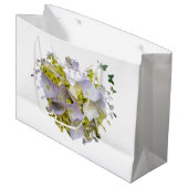 Hydrangea Flowers in een hart Large Cadeautasje (Voorkant Gekanteld)
