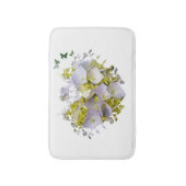 Hydrangea Flowers in Victoriaans Die Cut Heart Badmat (Voorkant Verticaal)