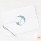 Hydrangea flowers lijst | bruiloft ronde sticker (Envelop)