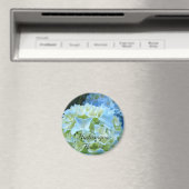 Hydrangea Flowers magnet Blue Hydrangeas Floral (Insitu (Vaatwasser))