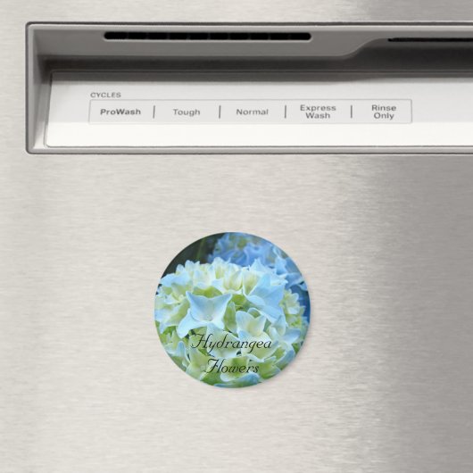 Hydrangea Flowers magnet Blue Hydrangeas Floral (Insitu (Vaatwasser))