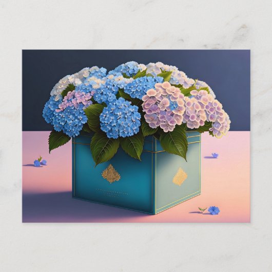 Hydrangea Flowers, Postcrossing Briefkaart (Voorkant)