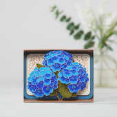 Hydrangea Flowers, Postcrossing Briefkaart (Staand voorkant)