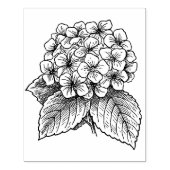 Hydrangea Flowers Rubberstempel (Afrduk)