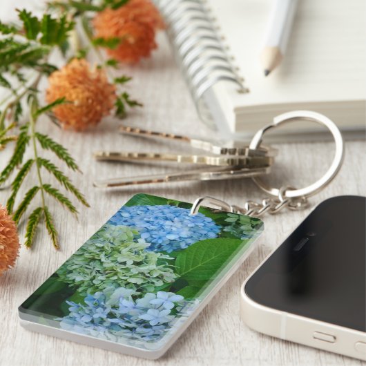 Hydrangea Flowers Sleutelhanger (Voorkant Rechts)
