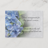 Hydrangea flowers visitekaartje (Achterkant)