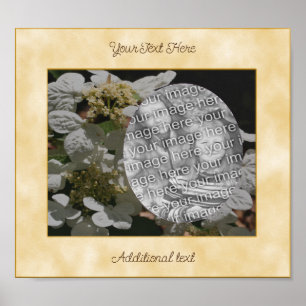Hydrangea Flowers Voeg uw foto gepersonaliseerd to Poster