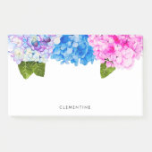 Hydrangea Flowers, Waterverf, gepersonaliseerd Post-it® Notes (Voorkant)