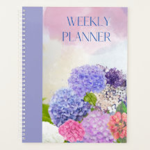 HYDRANGEA FLOWERS WEEKLY PLANNER