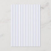 Hydrangea Formal Stripes Coastal Wedding Details Informatiekaartje (Achterkant)