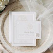 Hydrangea Formele Elegante Ivoor QR Wedding Respon