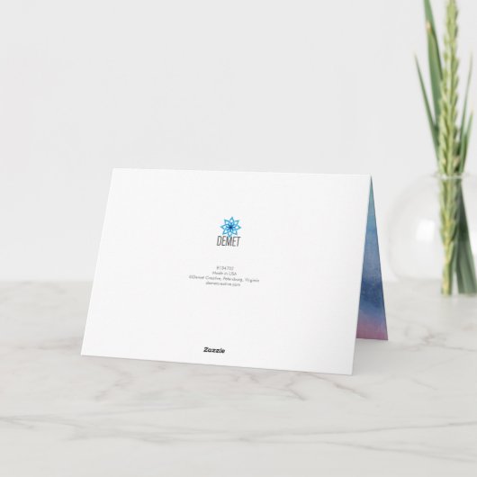 Hydrangea-fotokaart Kaart (Achterkant)