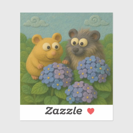 Hydrangea Friends Sticker (Vel)