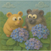 Hydrangea Friends Sticker (Voorkant)