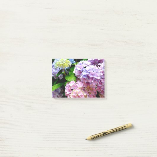 Hydrangea Garden Post-it® Notes (Op bureau)